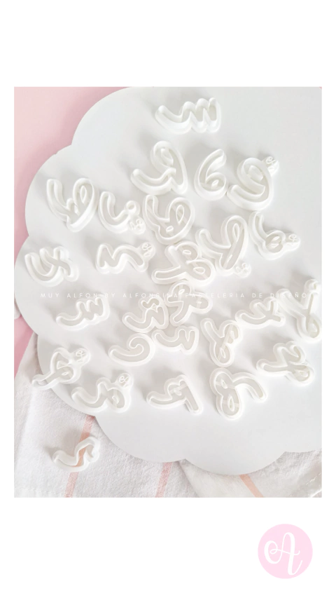Set Cortantes Abecedario Cursiva Muy Alfon MINUSCULA - comprar online