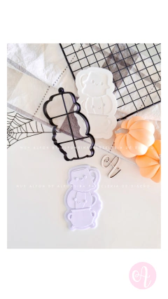 Cortante + Stamp Tacitas Cute Creepy