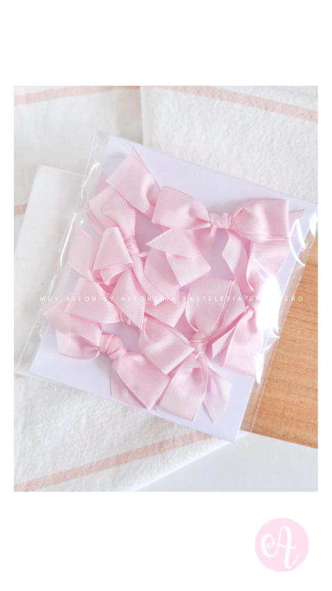 Moños Color ROSA PASTEL Muy Alfon - comprar online
