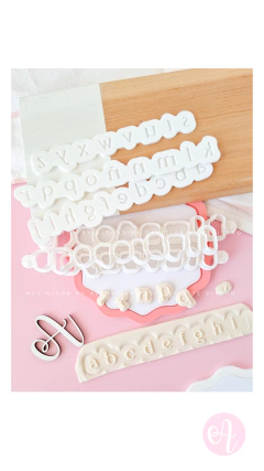 SET Reglas Stamps + Cortantes Letras Aesthetic Minuscula en internet