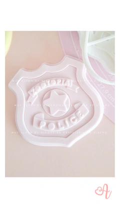 Stamp + Cortante Escudo Policia Zootopia en internet