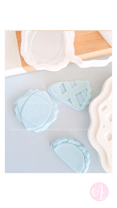 Set Stamps + Cortantes Mini Pasteleria Comida Argenta - comprar online