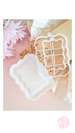 SET Cortante + Stamp Formita Wavy Simple para fotos Large