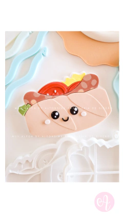 Stamp + Cortante Choripán Argento CUTE