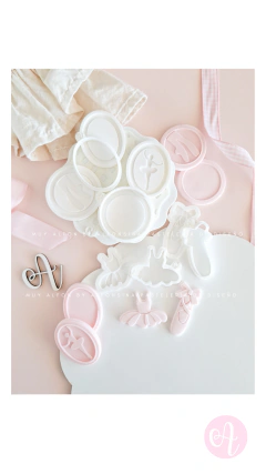 Set Cortantes + Stampss Mini Pasteleria BALLET