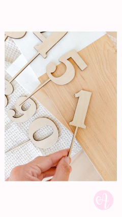 Cake Topper Números