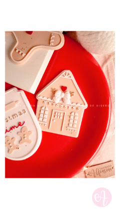 Stamp + Cortante Casita Gengibre Navidad