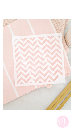 Stencil Texturizadores Semirrígido Chevron