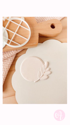 Cortante + Stamp Circulo Olivo en internet