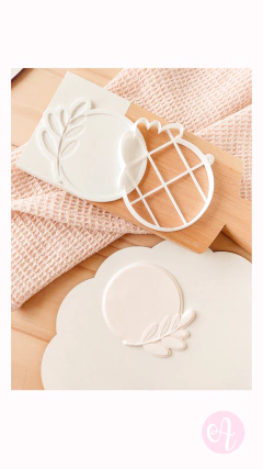 Cortante + Stamp Circulo Olivo - comprar online