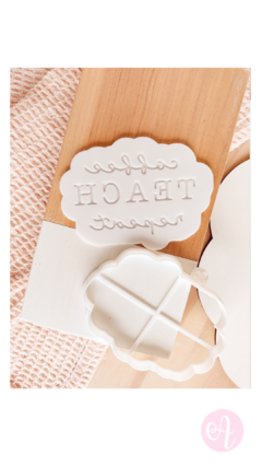 Stamp + Cortante Coffe Teach Repeat