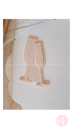 Stamp + Cortante Brindis Copa Champagne - buy online