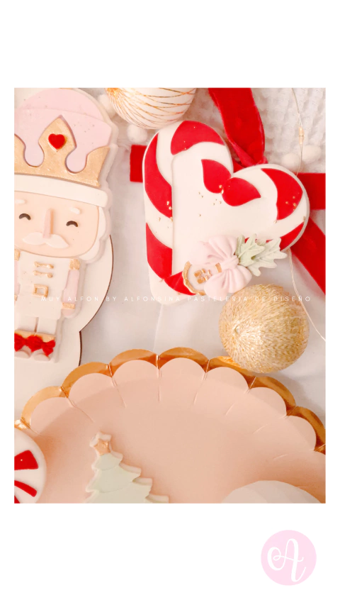 Stamp + Cortante Bastones Caramelo Corazon