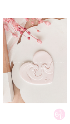 Stamp + Cortante Corazon de Mar - buy online