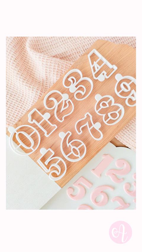 Cortante Mini Número Classic 4,5cm Alto