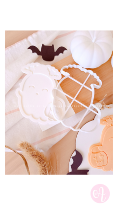 Stamp + Cortante Fantasmita Disfrazado Halloween