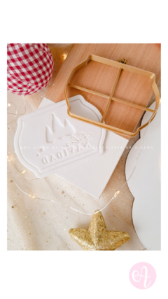Stamp + Cortante Feliz Navidad Pinitos