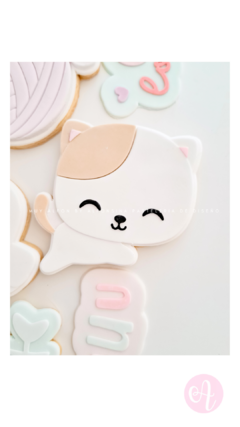 Stamp + Cortante Gatito Saltando