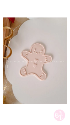 Stamp + Cortante Muñequito Gengibre Navidad on internet