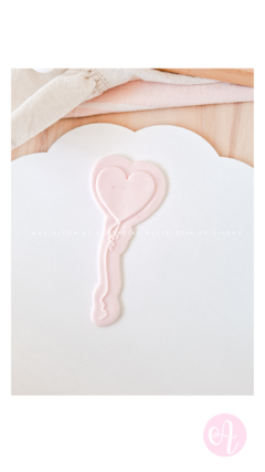 Stamp + Cortante Globo Corazon on internet