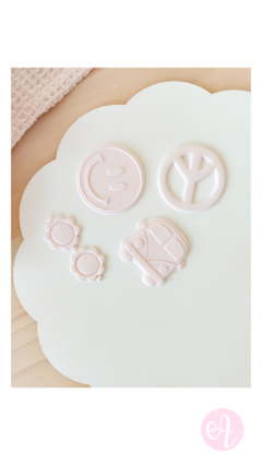 Stamps + Cortantes Mini Pasteleria Groovy - comprar online