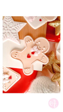 Stamp + Cortante Muñequito Gengibre Navidad