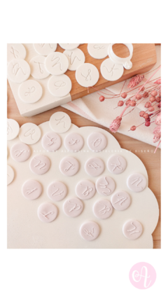 Set MINI Stamps + Cortantes LETRAS Cursiva - buy online