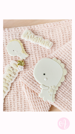 Set Stamp + Cortantes Dinos Mini Pasteleria - Muy Alfon by Alfonsina