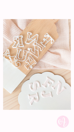 Cortantes Mini Letras Serif 4,5cm Alto - buy online
