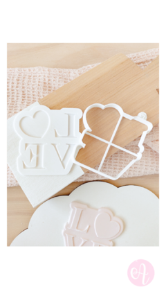 Stamp + Cortante Love Corazon
