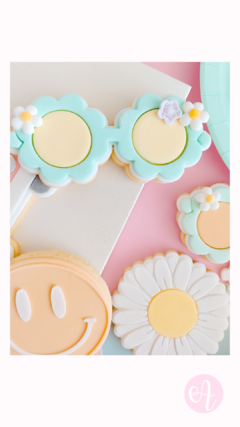 Cortante + Stamp Margarita Groovy - comprar online