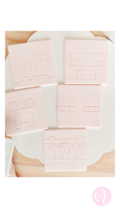 Set Cortantes + Stamps Minecraft x 5 - comprar online