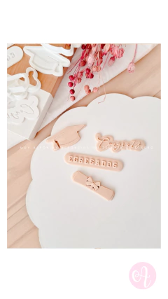 Set Stamps + Cortantes Mini Pasteleria Egresados - comprar online