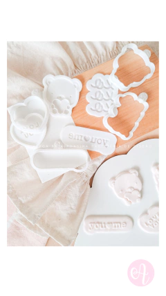 Stamp + Cortante Mini Pasteleria Osito Coco del Amor Muy Alfon - comprar online