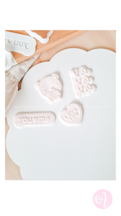 Stamp + Cortante Mini Pasteleria Osito Coco del Amor Muy Alfon on internet