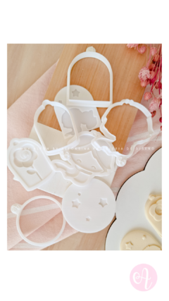 Set Stamps + Cortantes Mini Pasteleria Principito