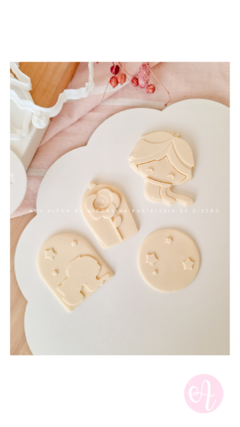 Set Stamps + Cortantes Mini Pasteleria Principito on internet