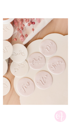 Set Stamps + Cortantes Números Español Cursiva - comprar online