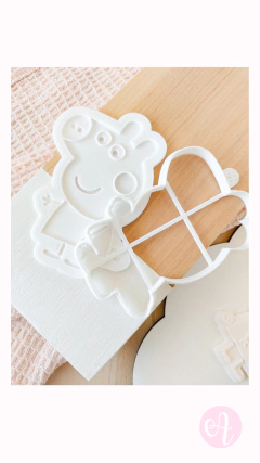 Cortante + Stamp Peppa Pig