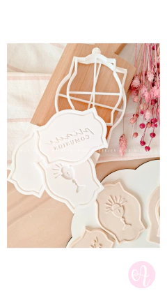 Set Stamps + Cortantes Formita Primera Comunión Caliz