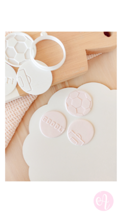 Set Stamps + Cortante Mini Pasteleria Futbol - buy online