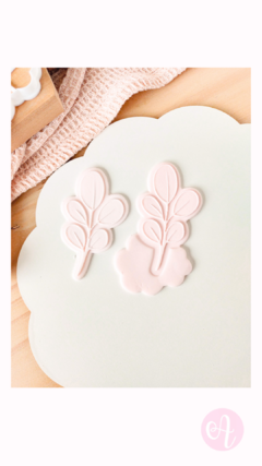 Set Cortantes + Stamp Hojitas Woodland Muy Alfon - comprar online