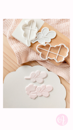 Set Cortantes + Stamp Hojitas Woodland Muy Alfon en internet