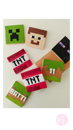 Set Cortantes + Stamps Minecraft x 5 en internet