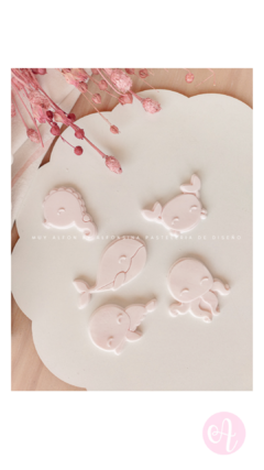 Stamps + Cortantes Mini Pasteleria Animalitos del Mar Muy Alfon - buy online