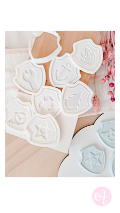 Set Stamps + Cortantes Escudos PERSONAJES Paw Patrol - (copia)