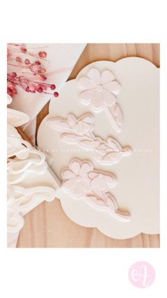 Set Stamps + Cortantes Ramitos Margaritas Muy Alfon - buy online