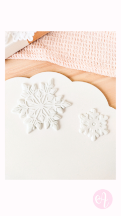Set Cortante + Stamp Copos Nieve - Muy Alfon by Alfonsina