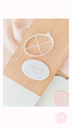 Cortante + Stamp Happy Easter Stamp