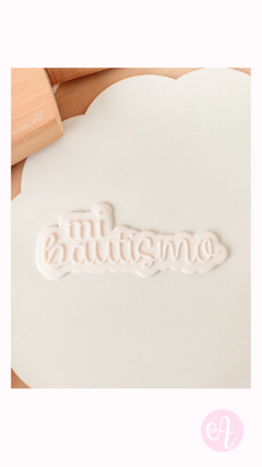 Cortante + Stamp Mi Bautismo on internet